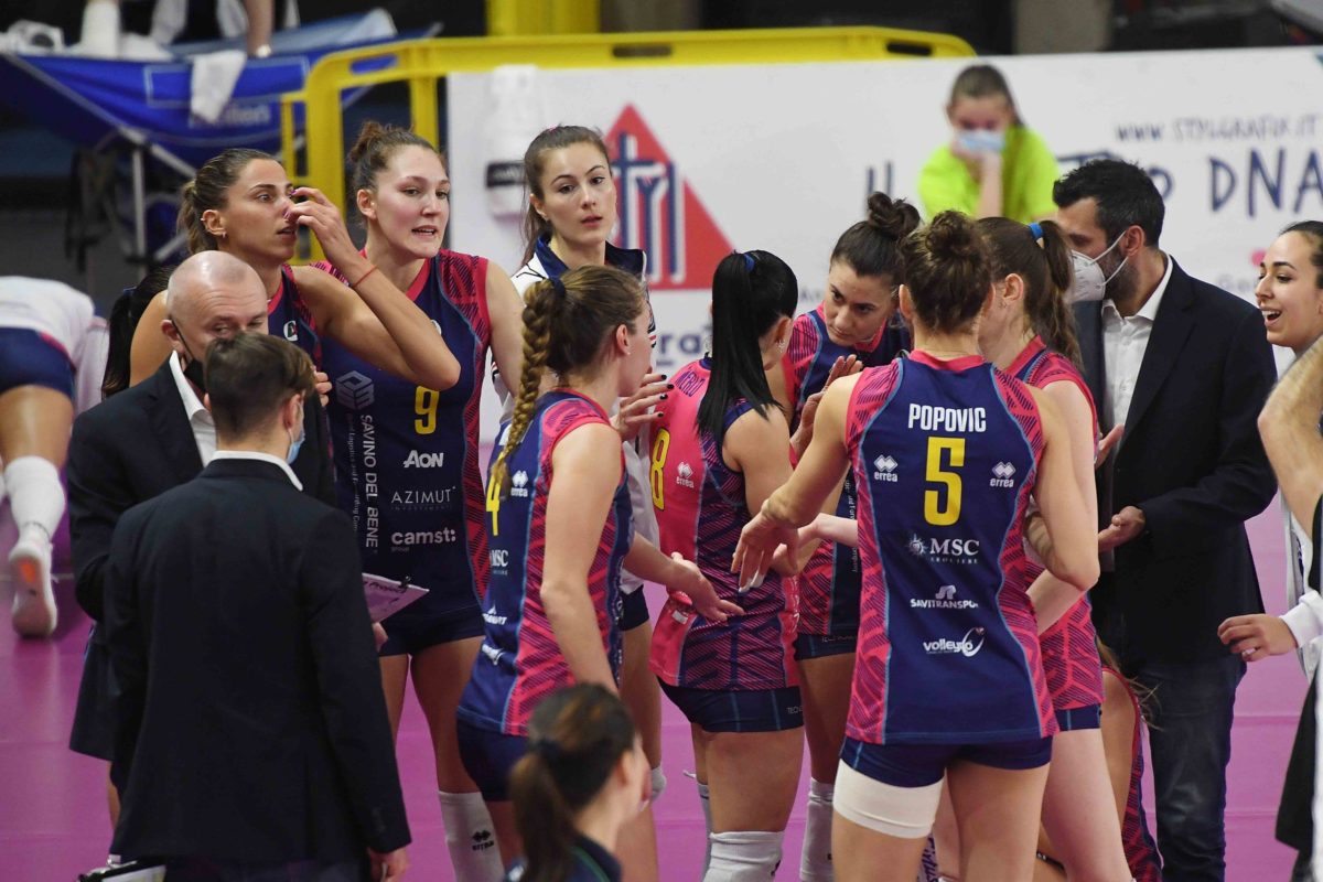 VOLLEY FEMMINILE SERIE A1- Bartoccini Fortinfissi Perugia- Savino Del Bene Scandicci 1-3 (16-25; 25-23; 18-25; 21-25)