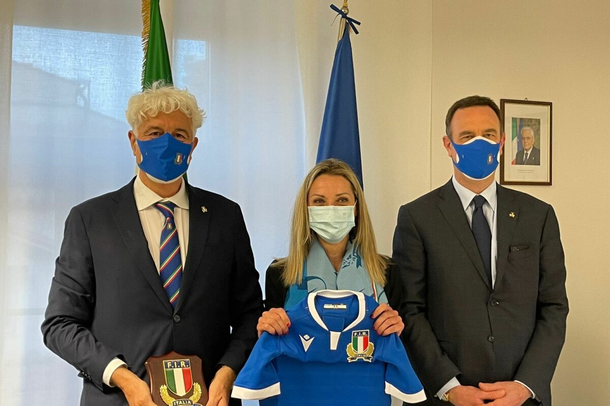 RUGBY -Il sottosegretario Vezzali incontra il Presidente Innocenti ed il Direttore Generale Signorini