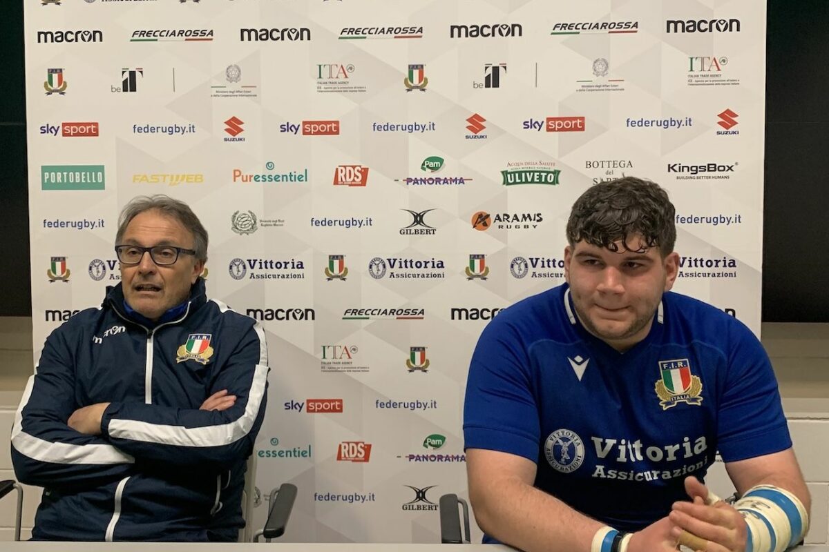 RUGBY SIX NATIONS Under 20- La Conferenza Stampa post Italia-Galles di coach Brunello e di Alex Artuso