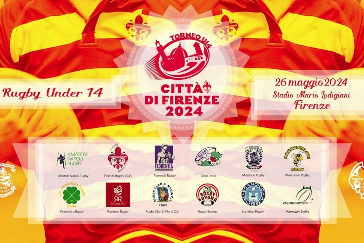 RUGBY- Al via, domenica 26 maggio il Torneo Citta’ di Firenze Under 14