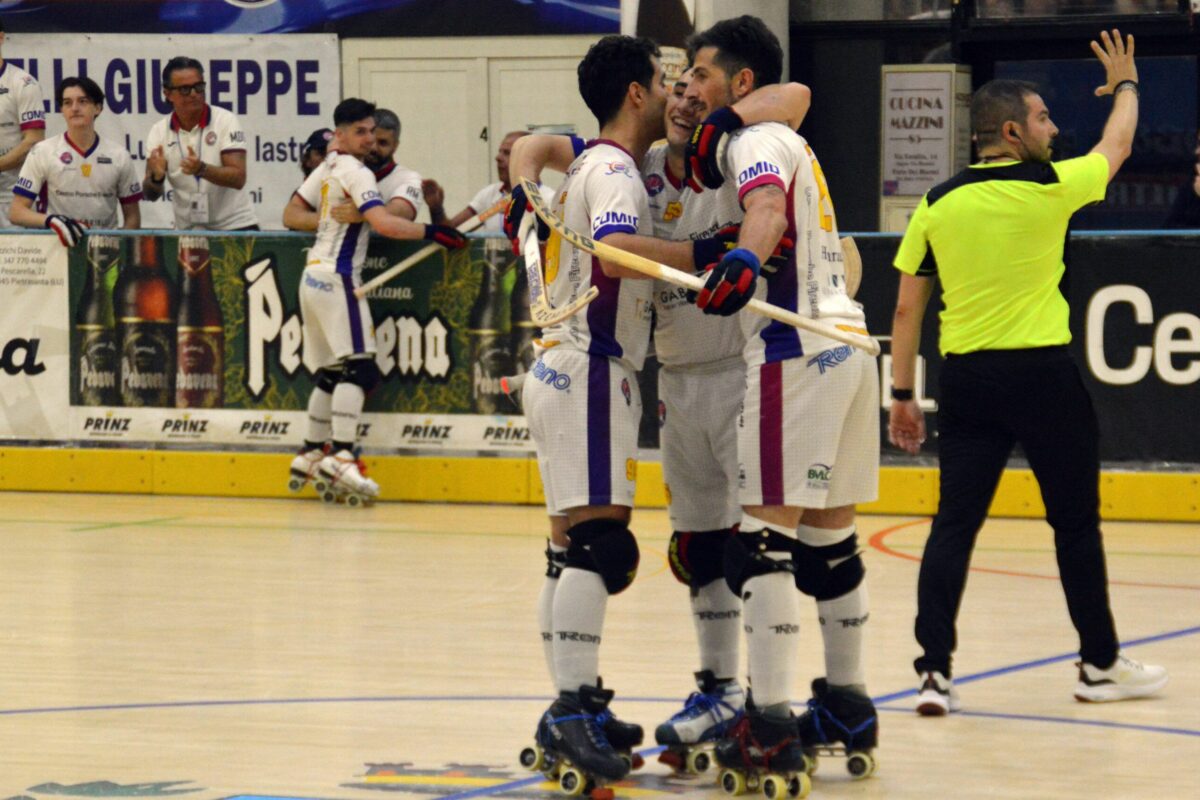 Hockey a Rotelle: Nella” riffa” scudetto, Forte dei Marmi avanti 2-1; Trissino salutato con la”manita”del 5-2