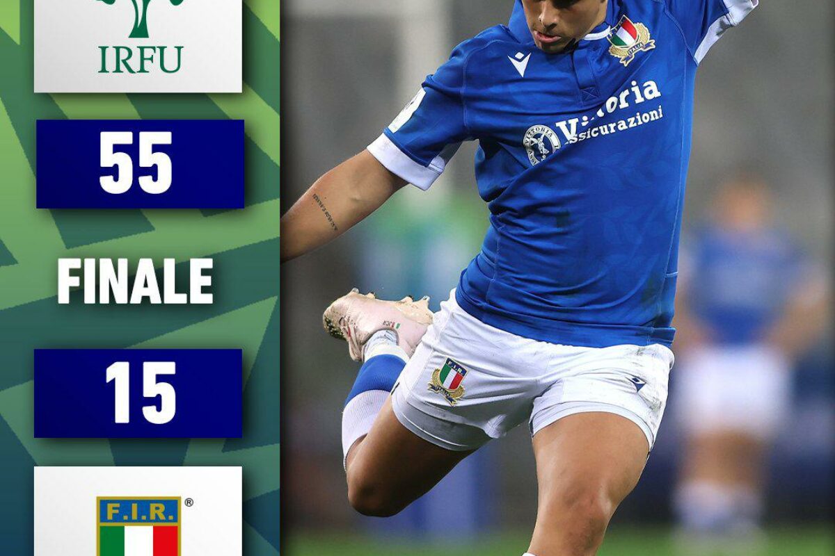 RUGBY- Mondiale U20, l’Irlanda batte l’Italia al debutto