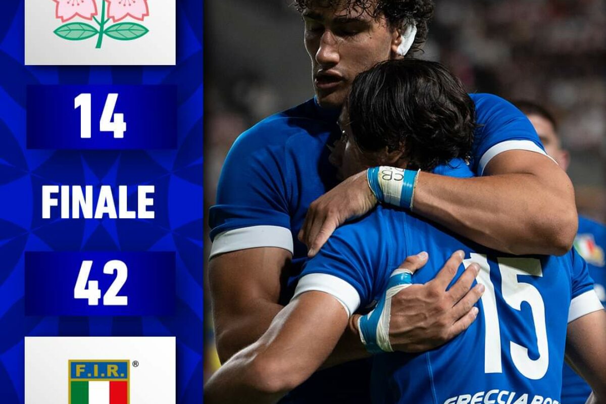 RUGBY Summer Series- L’Italia chiude il suo tour travolgendo il Giappone