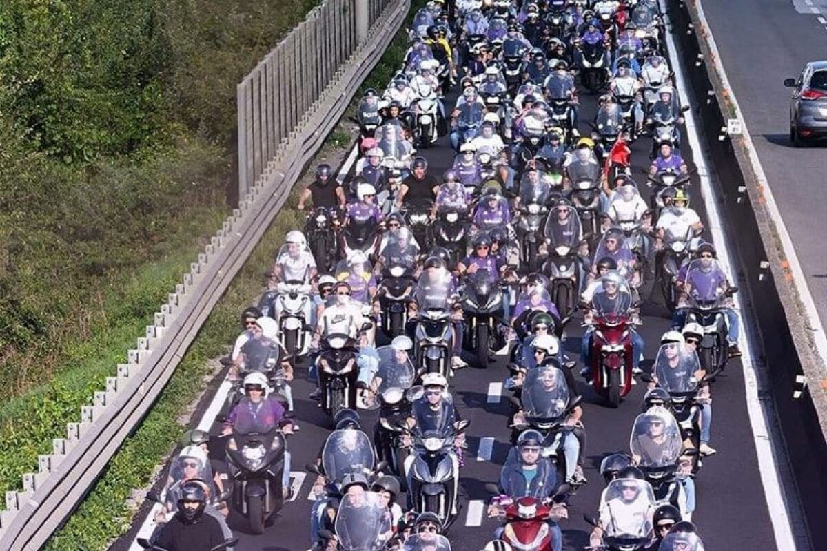 I 4500 tifosi viola ad Empoli in motorino