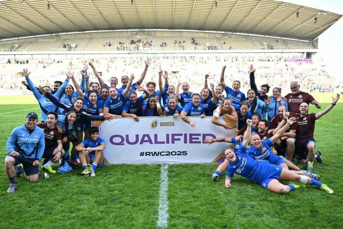 RUGBY FEMMINILE- L’Italia conquista la qualificazione alla Rugby World Cup “Inghilterra 2025″