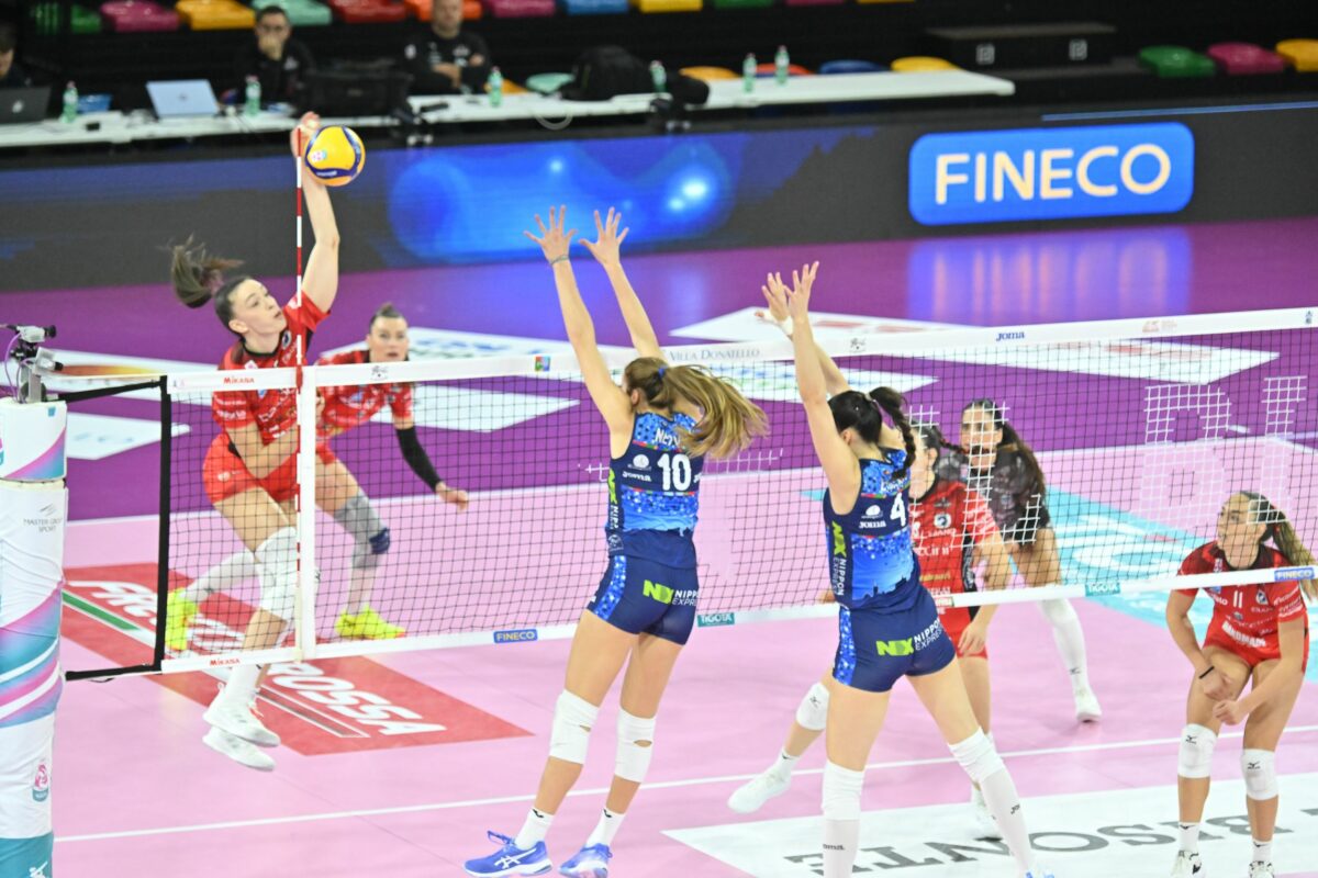 VOLLEY FEMMINILE SERIE A1- Il Bisonte parte bene, poi cede a Perugia.