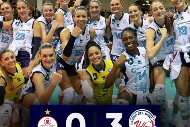 VOLLEY FEMMINILE CEV Cup- La Savino regola in tre set Stuttgard